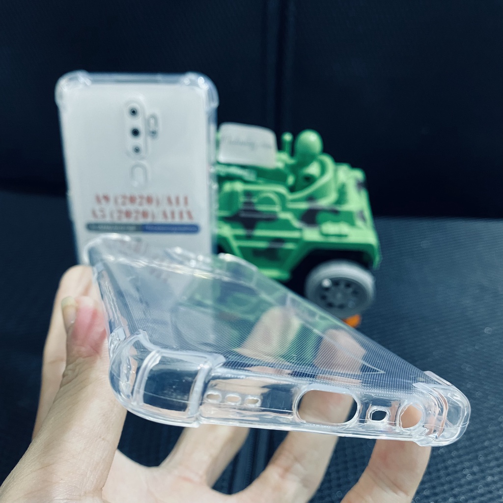 Ốp lưng chống sốc Oppo A5 2020/ A9 2020/ A11 trong suốt cao cấp bo 4 góc chống va đập bảo vệ camera