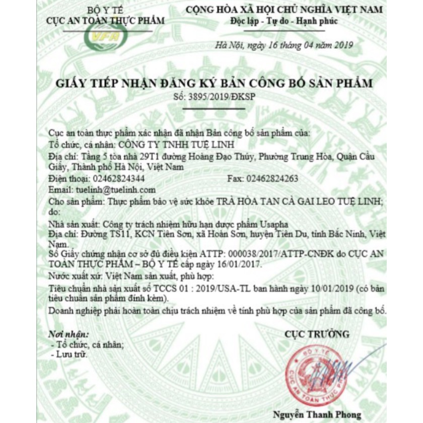 Trà Cà Gai Leo Tuệ Linh hỗ trợ tăng cường chức năng giải độc gan, bảo vệ và phục hồi các tế bào gan bị hư tổn
