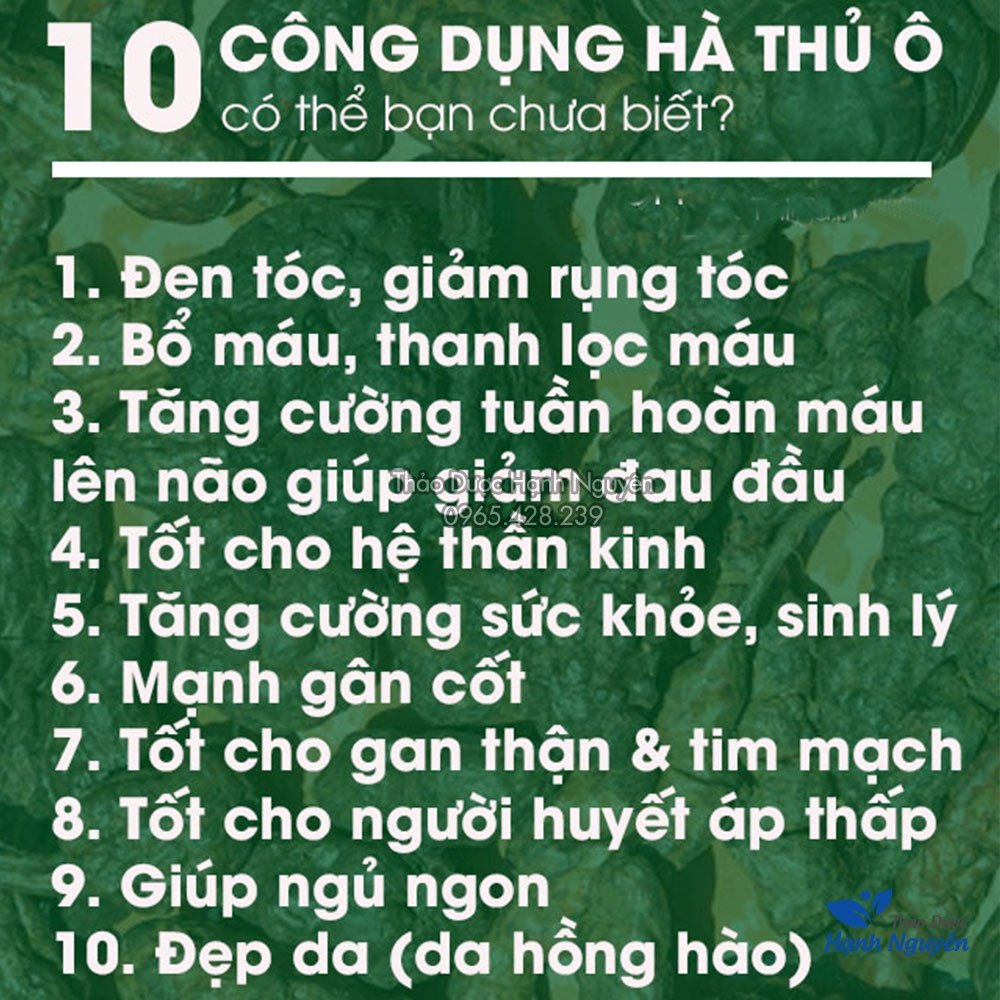 Hà thủ ô chế đỗ đen xanh lòng 100g  - Thảo Dược Hạnh Nguyên