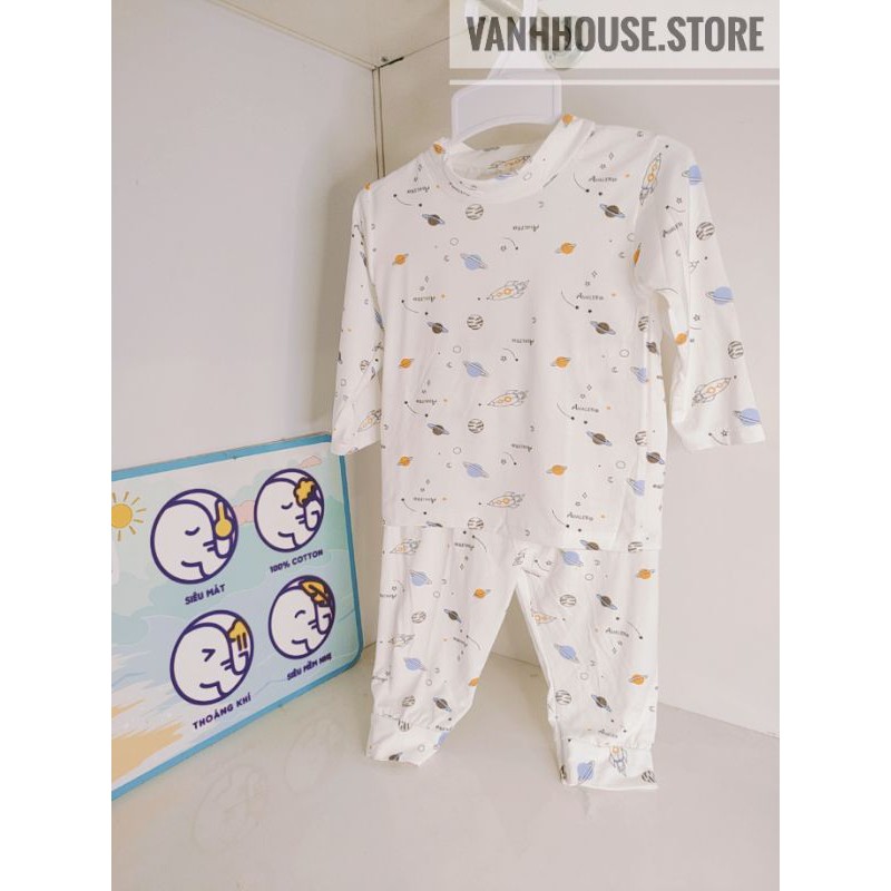 [ SALE HOT] Bộ Avaler cotton pettit sợi tre mềm mịn cổ ôm