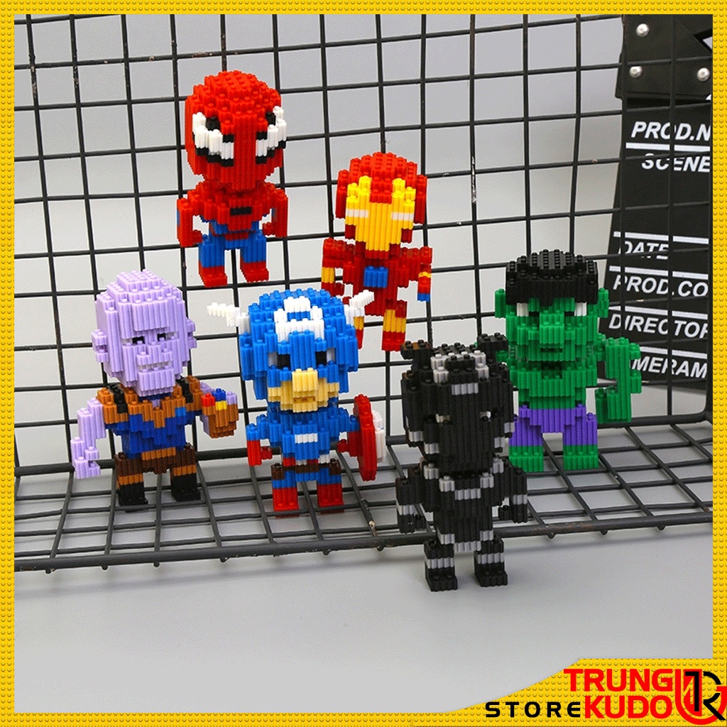 Mô hình Siêu Anh Hùng dạng Đồ chơi xếp hình Siêu nhân    Mô Hình Marvel DC