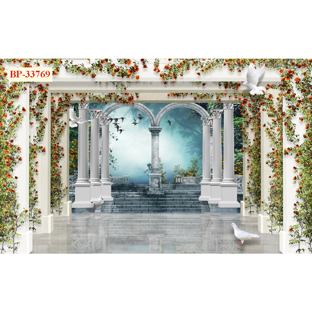 Tranh dán tường Quán Cafe, Trà Sữa, Trang Trí Cửa Hàng 3D Miễn Phí chèn tên riêng Quán, chèn chữ và logo theo yêu cầu