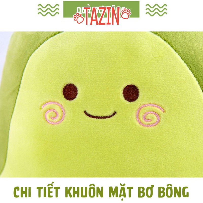 Gấu bông bơ cho bé, gối ôm quả bơ nhồi bông cho bé dễ thương cao cấp Tazin