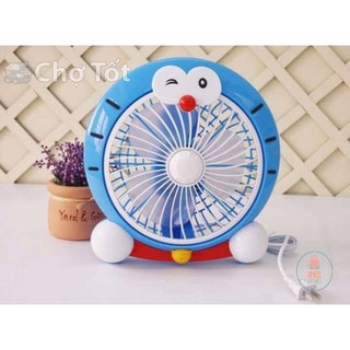 Quạt máy mini fan hello kitty,  quạt để bàn đoraemon.