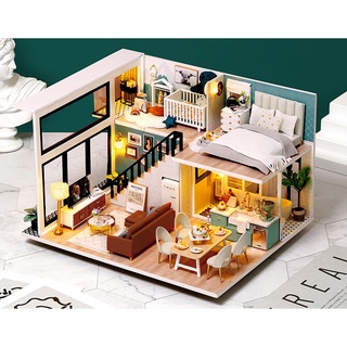 Mô Hình Nhà Gỗ DIY Biệt thự thành phố 10