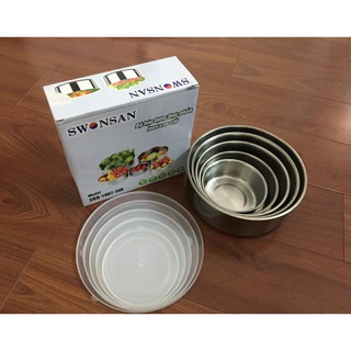 BỘ HỘP 5 BÁT INOX 304 CỰC AN TOÀN CÓ NẮP HÚT CHÂN KHÔNG.
