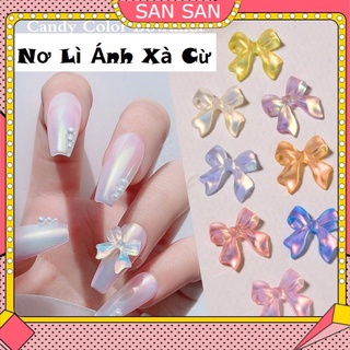 Nơ Lì Ánh Xà Cừ Hàn Quốc Đính Móng