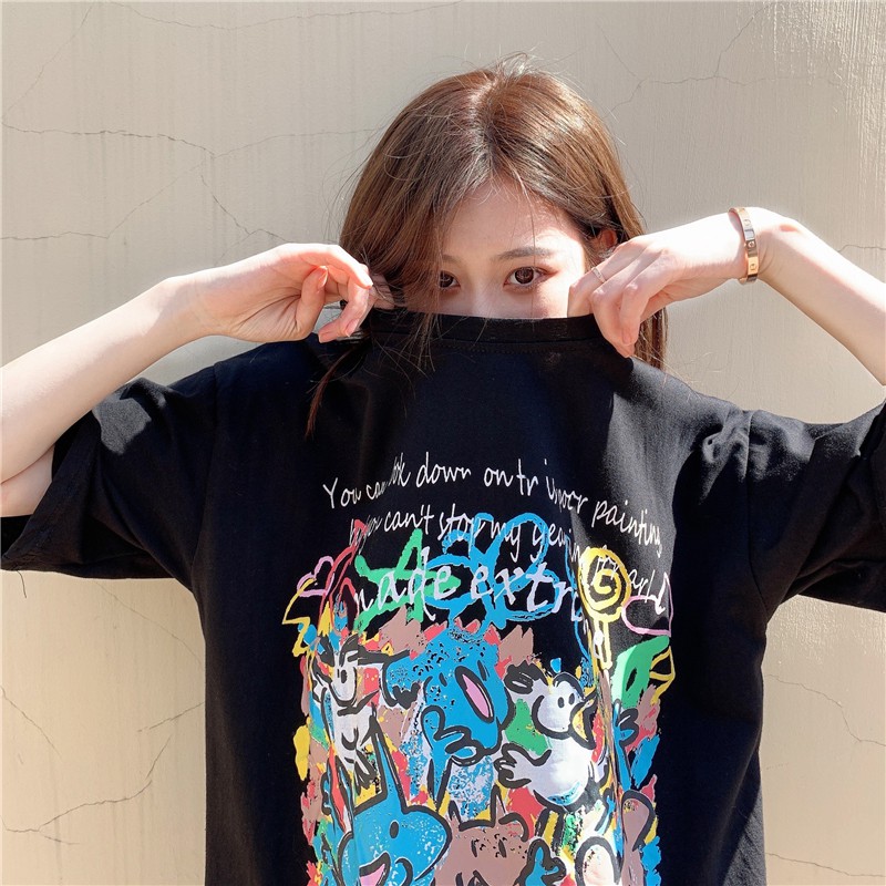 Áo thun form rộng nữ Emilyshop ulzzang