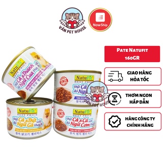 Thức Ăn Ướt Mèo Pate Lon NatuFit 160g - Thạch Cá Ngừ Ngon