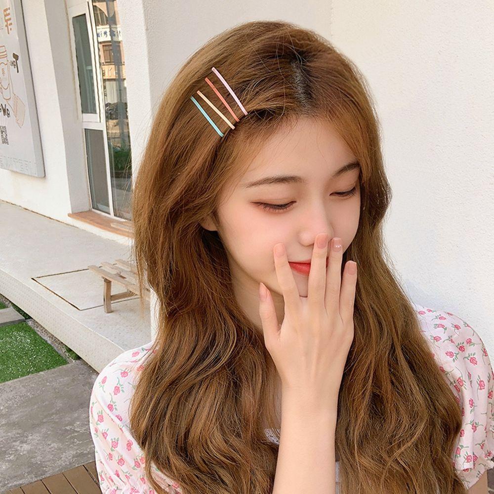 Kẹp Tóc Kim Loại Phong Cách Hàn Quốc Ngọt Ngào Dễ Phối Đồ Dành Cho Trẻ Nhỏ