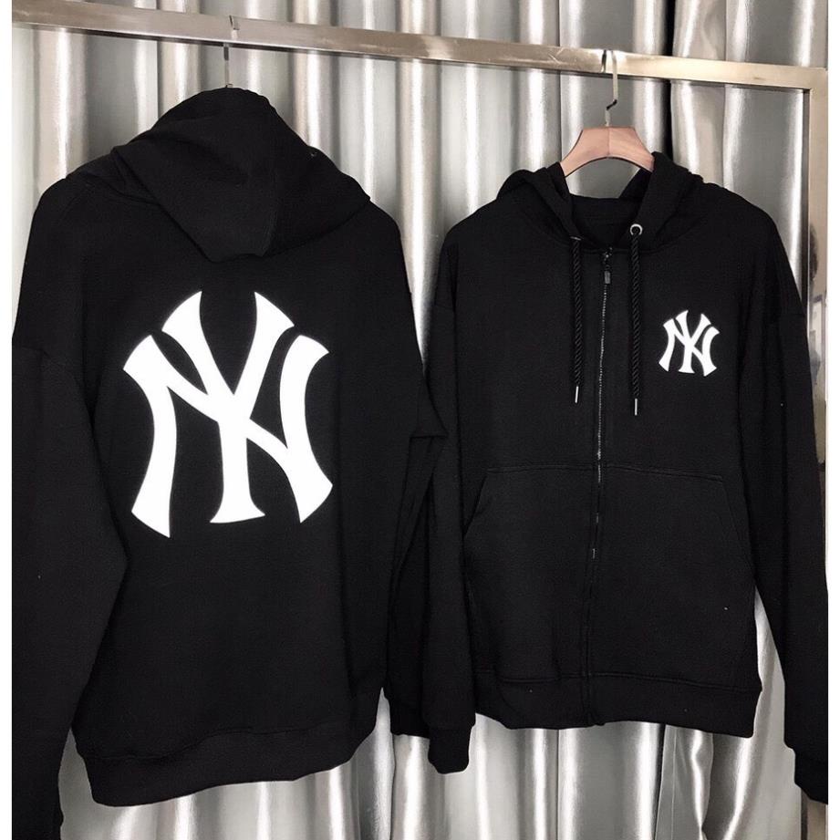 Áo khoác hoodie nam nữ thun nỉ NY chống nắng có thể mặc cặp đôi