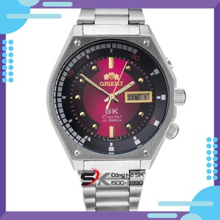 [Bão Sale] Đồng Hồ Cơ Nam Orient SK Mặt Lửa Huyền Thoại Vỏ Bạc Cao Cấp Automatic