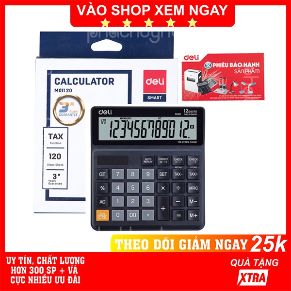 Máy tính Deli (M011 20) thông minh màn hình to chất lượng cao giá rẻ kèm phiếu bảo hành chính hãng