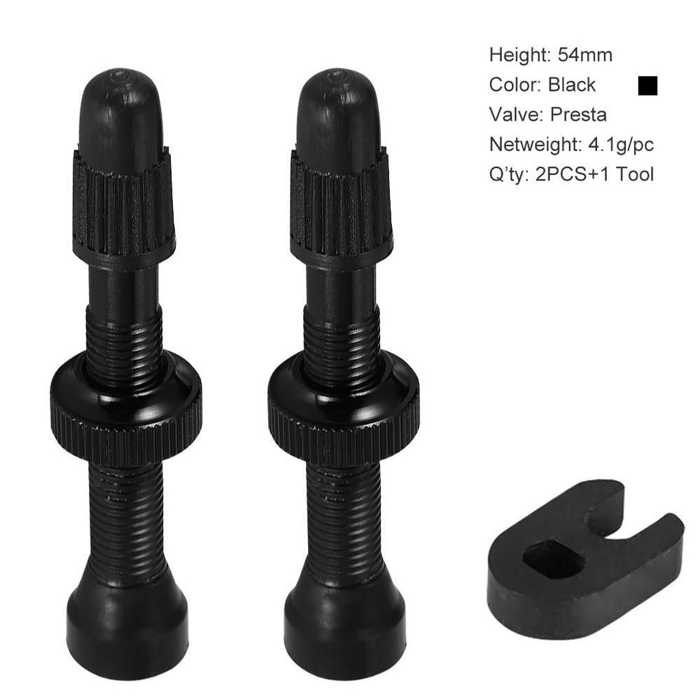 MMLUCK Bicycle Tire Valves MTB 48mm Extender Valves Tubeless Tire Valve Repairing Elements Road Bike Nipple Alloy Core Tubeless Valves