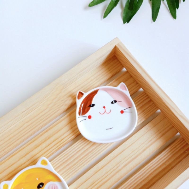 Đĩa sứ hình con vật dễ thương cho bé ăn dặm - Bát chén sứ