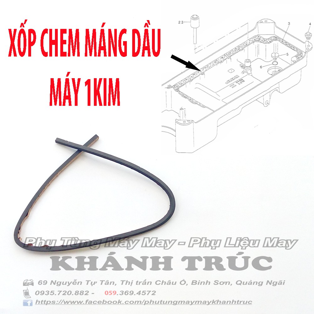 Xốp máng dầu máy may công nghiệp 1kim