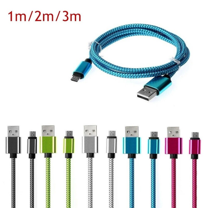 Dây Cáp Sạc/Truyền Dữ Liệu Nhanh 1/2/3M 5V 2.4A Cho Điện Thoại Android