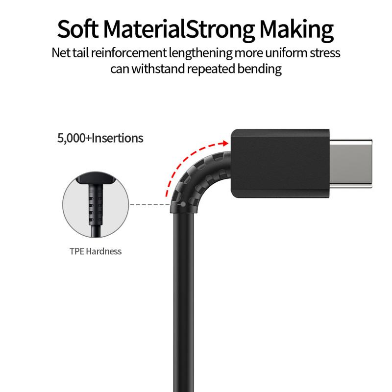 Cáp sạc nhanh Ankndo USB 3.2 Type C 3A cho Samsung Galaxy S21 Ultra 5G S20 S10 Note 20 10 A71 A51 A90