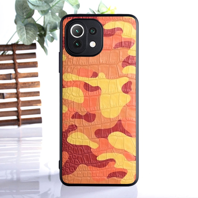 Ốp Bao Da Điện Thoại Mềm Họa Tiết Rằn Ri Cao Cấp Cho xiaomi mi 11 lite pro ultra 5g ne xiaomi mi 11 lite Ốp