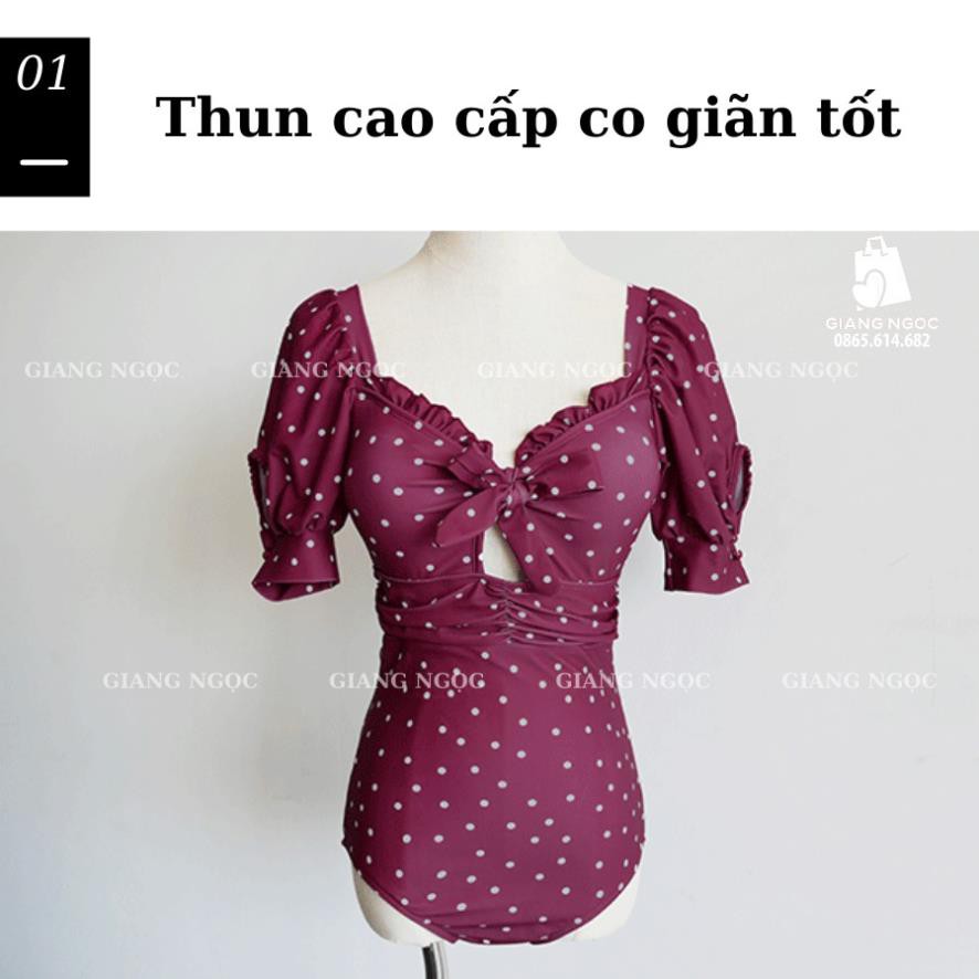 Bikini đi biển liền thân big size cao cấp che bụng đủ size hottrend hè 2020 ་