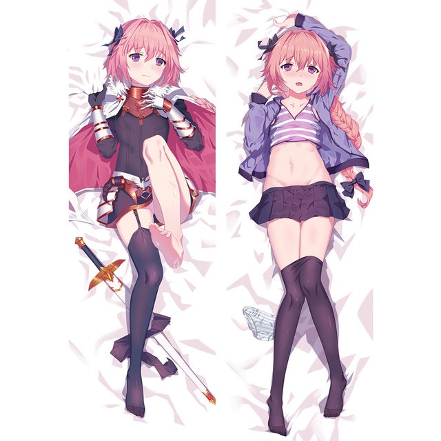 Vỏ Gối Ôm In Hình Anime Fate / Apocrypha Astolfo Dakim Sakura Hai Mặt