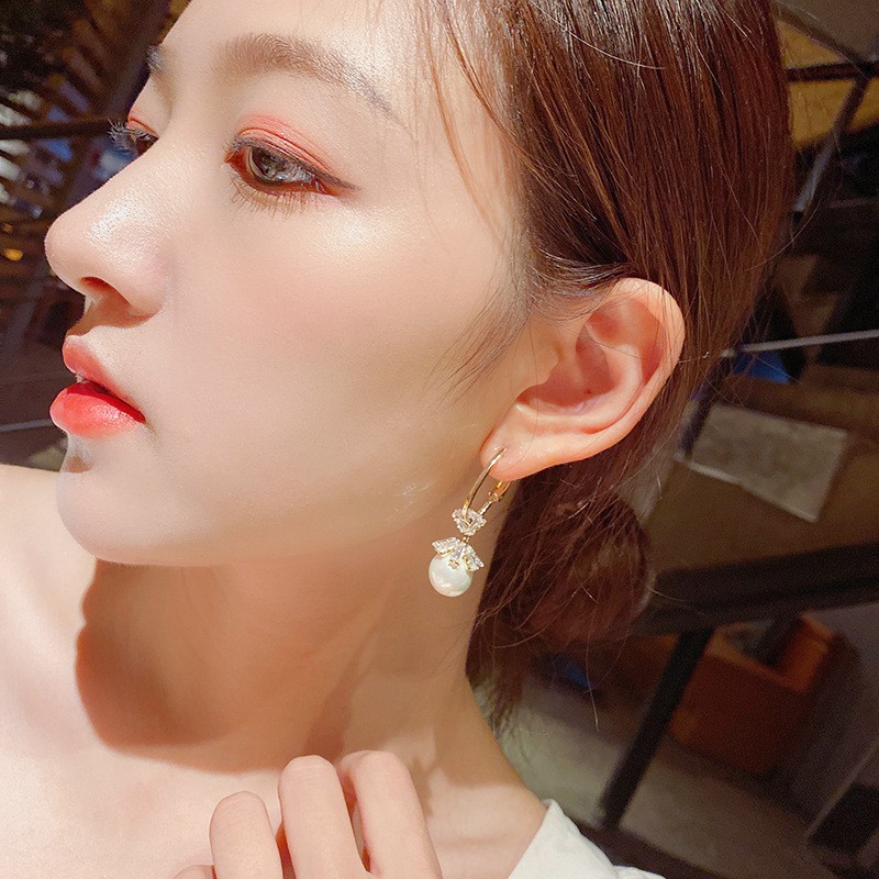 Bông tai nữ Hàn Quốc thời trang khuyên tai nữ dáng dài cá tính chất liệu hợp kim giá rẻ