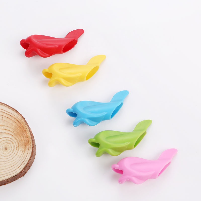 Set 10 Dụng Cụ Silicone Hỗ Trợ Điều Chỉnh Tư Thế Cầm Bút Cho Bé