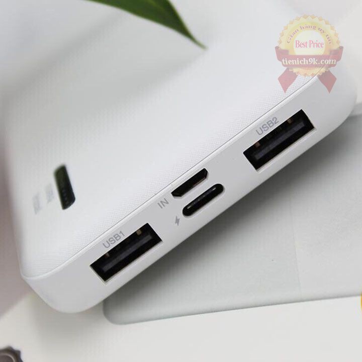 Sạc pin dự phòng 10000mah Arun mini3 Type C Micro USB 2 cổng tiện lợi