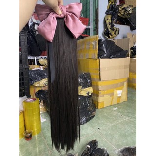 Tóc cột dính nơ❤️freeship 50k❤️ tóc cột thẳng đính nơ