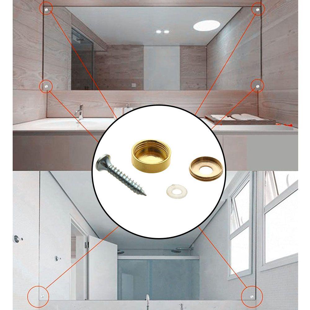 LANSEL Đinh Ốc Bằng Thép Không Gỉ Gắn Gương Trang Trí Nội Thất