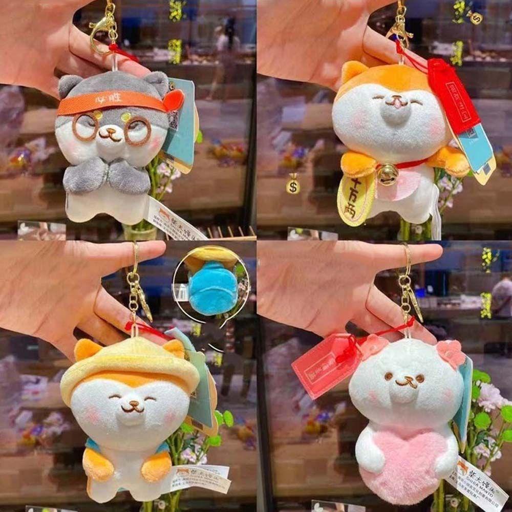 Móc Khóa Chó Corgi Nhồi Bông Dễ Thương