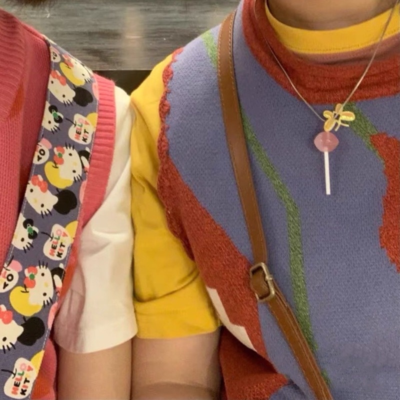 Vòng cổ Mặt Hình Kẹo Mút Dễ Thương Dành Cho Cặp Đôi