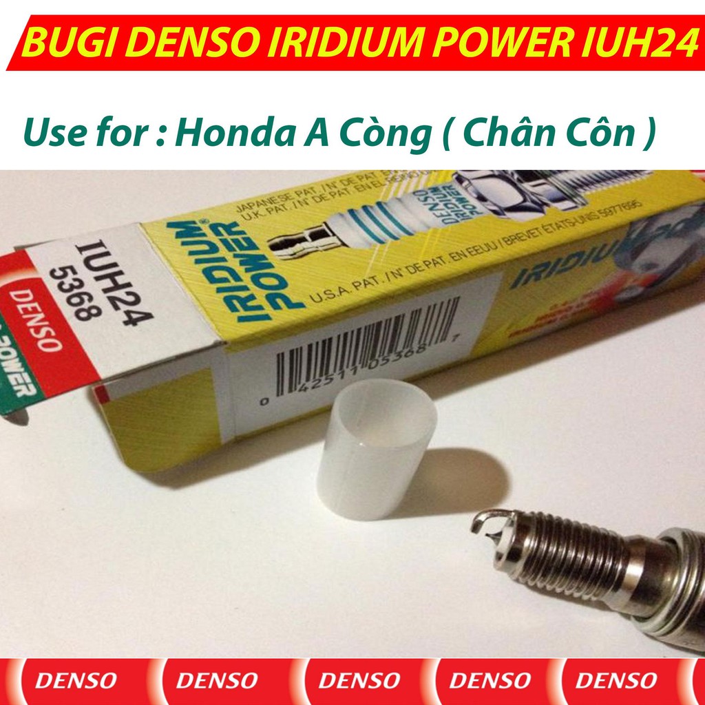 Bugi IUH24 ( Chân Côn ) Honda A Còng - DENSO IRIDIUM POWER