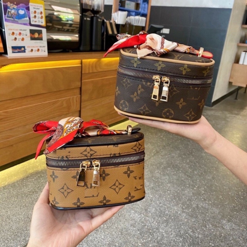 Túi Xách Nữ - Túi Đeo Chéo LV Hộp Cơm Có Nơ Cao Cấp N_SEOUL