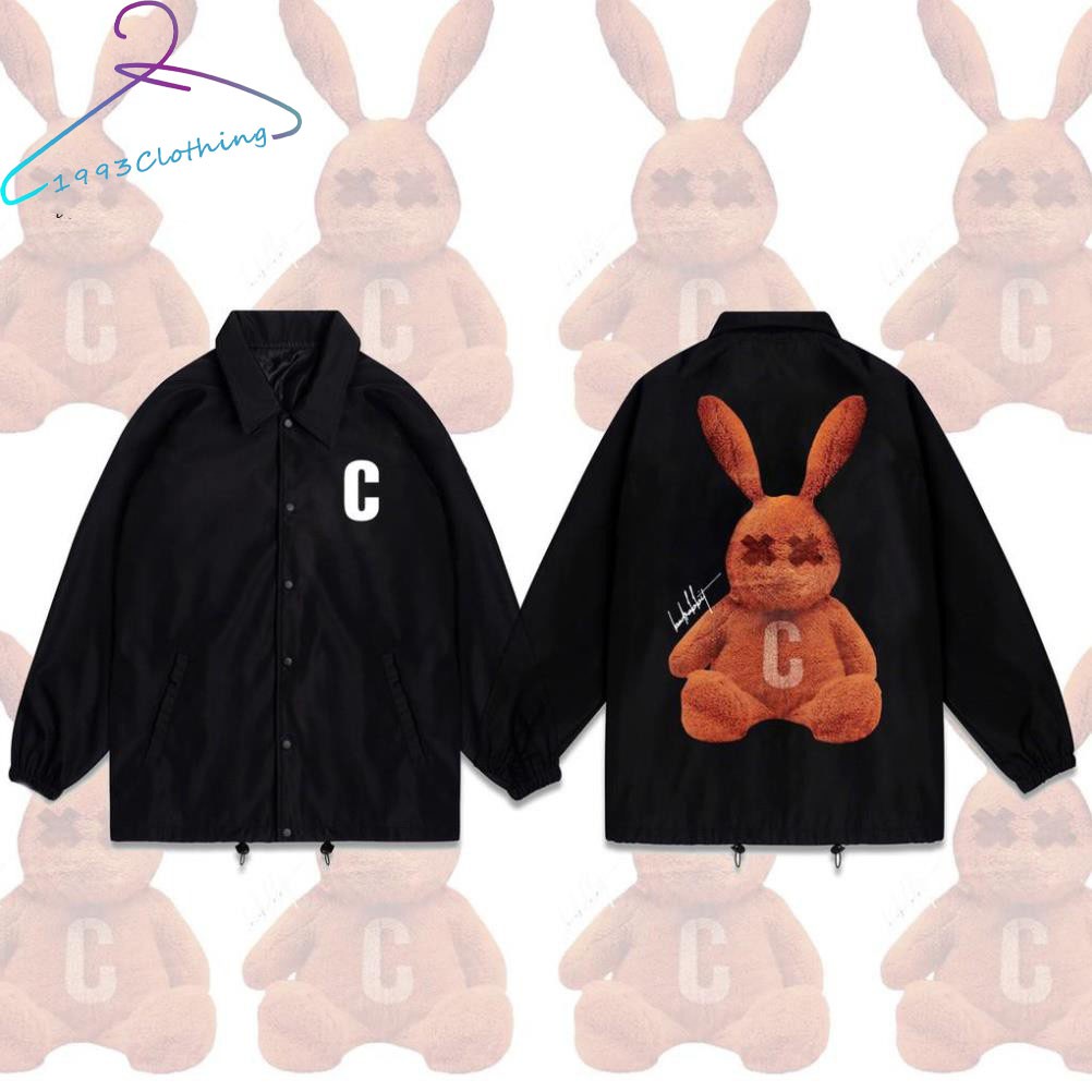 ÁO KHOÁC KAKI NÚT BẤM/ ÁO JACKET ĐEN IN HÌNH GẤU NÂU,FREESHIP,LOCAL BRAND HÀNG VNXK 2 LỚP CHÓNG NẮNG,1993CLOTHINGG