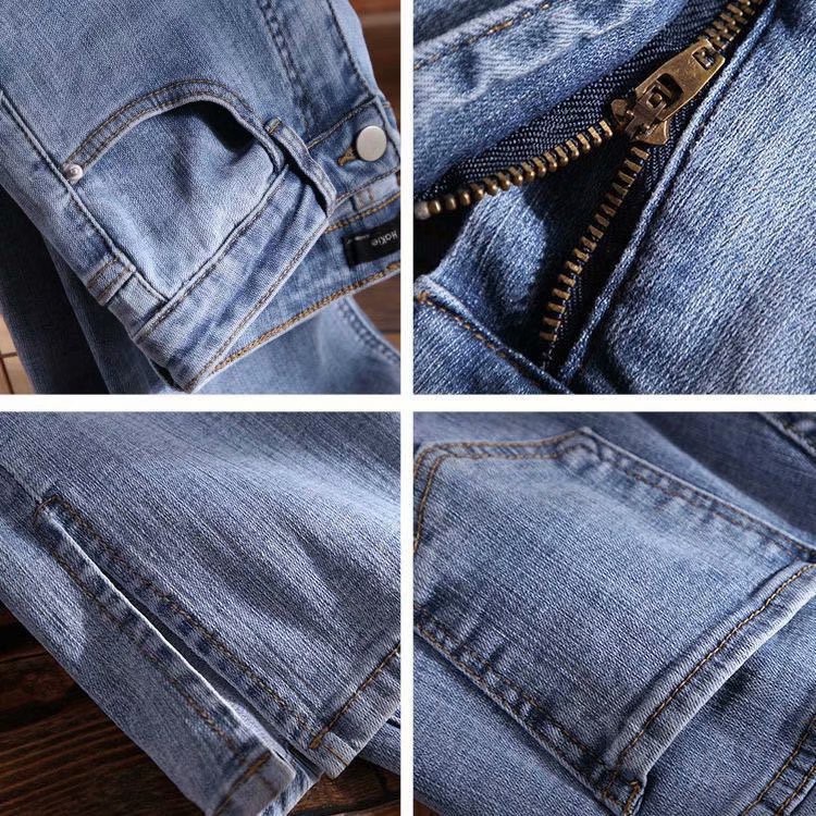 Daduhey Quần Jeans Lửng Ống Rộng Phong Cách Hàn Quốc Cá Tính Dành Cho Nữ
