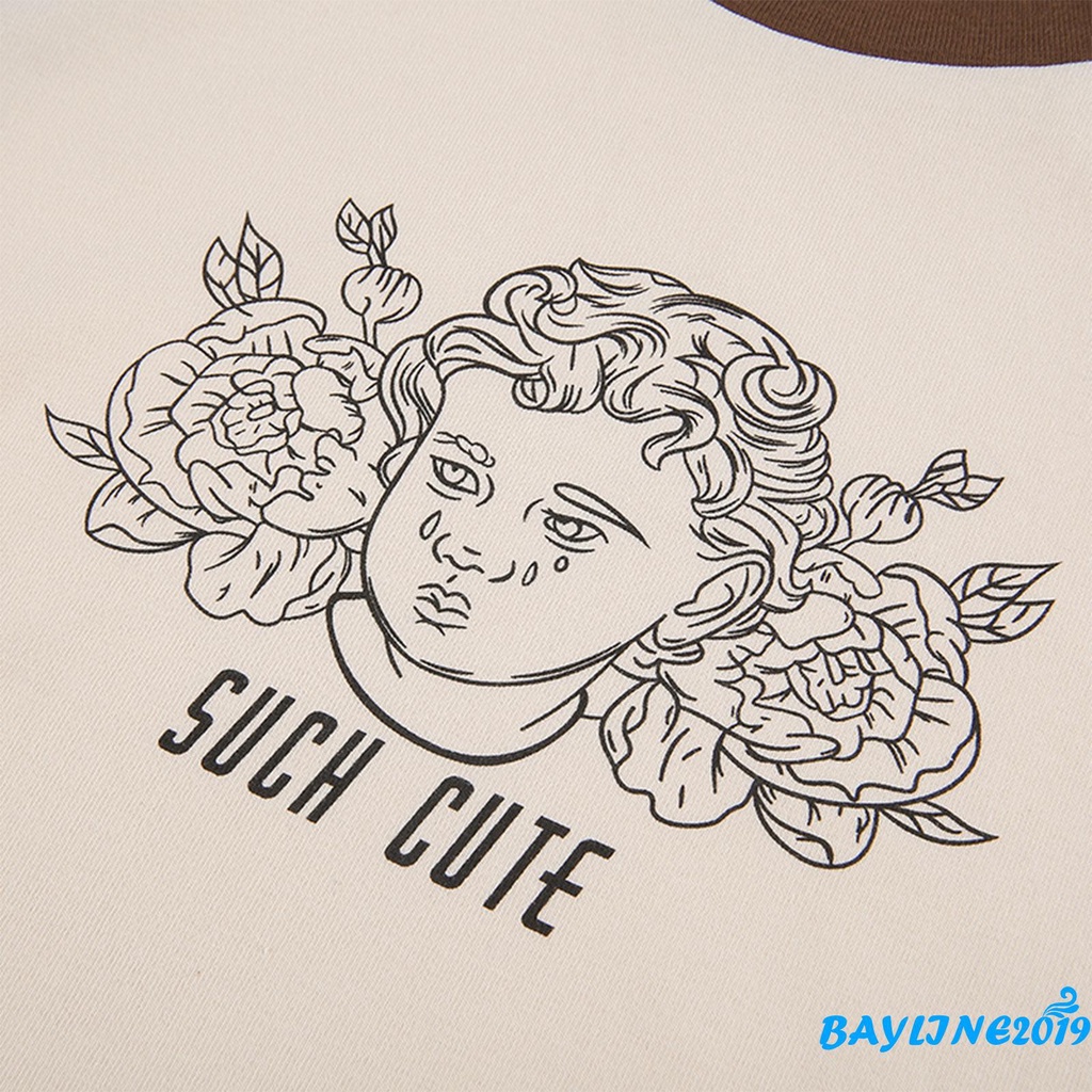 Áo Thun Nữ Ngắn Tay Cổ Tròn Thời Trang