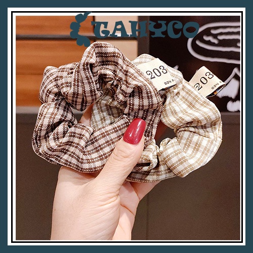 Dây buộc tóc scrunchies nữ tính dễ thương Phong Cách Hàn Quốc TAHYCO DCT07
