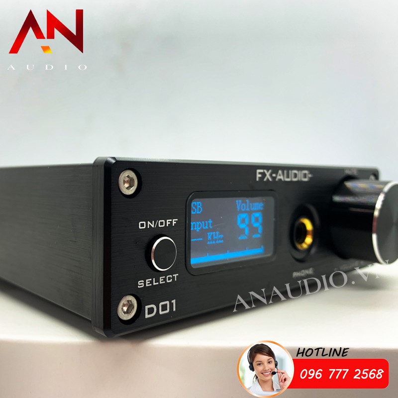 Giải Mã FX-Audio DAC D01 - Bản Nâng Cấp DAC X7- Giải Mã 32 Bit/768Khz/ DSD512