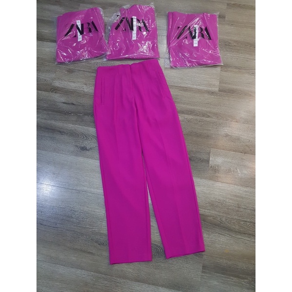 Quần tây baggy ZARA hồng sen