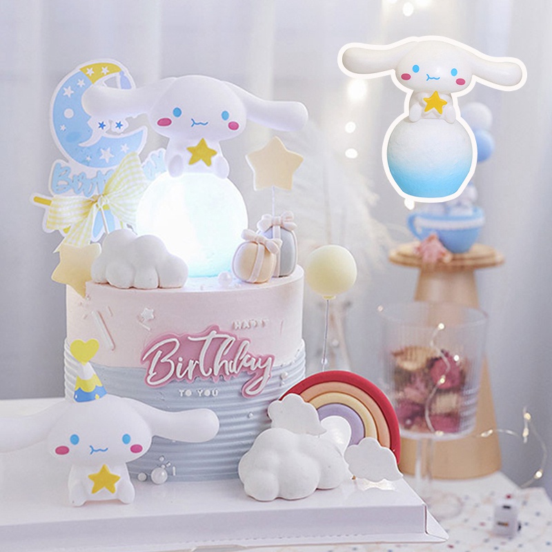 Topper Trang Trí Bánh Kem Hình Chú Chó Dễ Thương