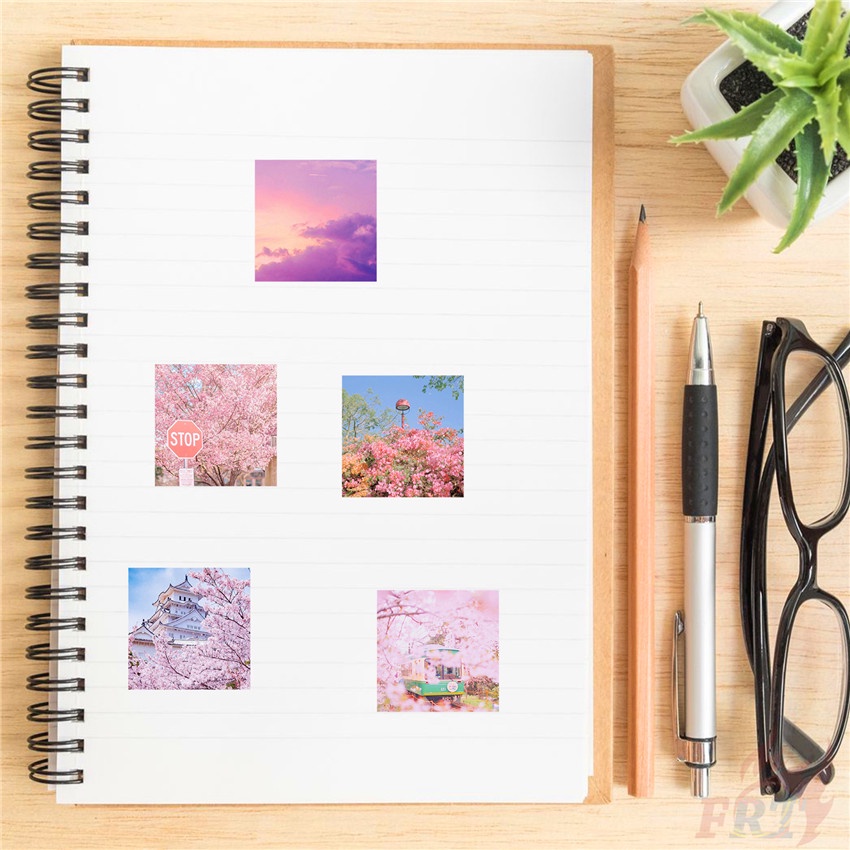 ❉ Romantic Spring Flowers Stickers ❉ 64Pcs/Set DIY Fashion Waterproof Doodle Decals Stickers
