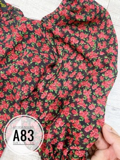 Bigsize Áo hoa nhí đỏ A83