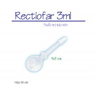 Rectiofar Dung dịch bơm trực tràng 3ml và 5ml Pharmedic