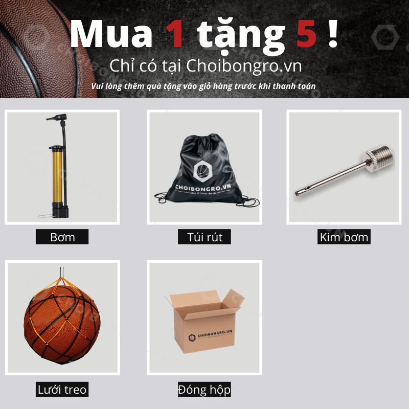 Bóng rổ Versa Tack - Da PU, bám tay, thiết kế độc đáo | Choibongro.vn