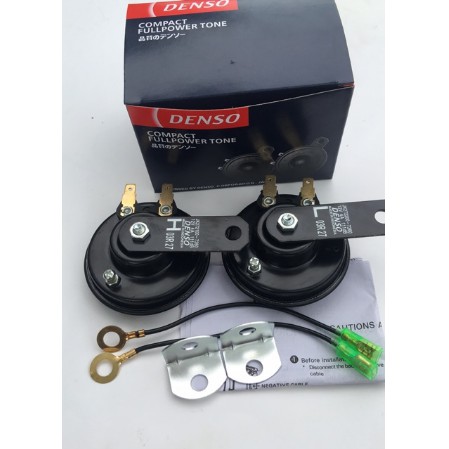 [ 1 đôi ] Còi đĩa Denso gắn ô tô-xe máy - Full phụ kiện