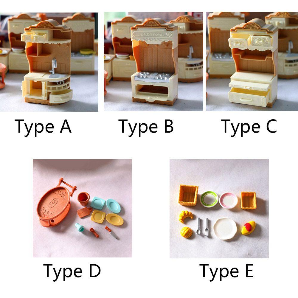 RAINBOW Mô Hình Nội Thất Nhà Bếp Tỉ Lệ 1: 12 Trang Trí Nhà Cửa