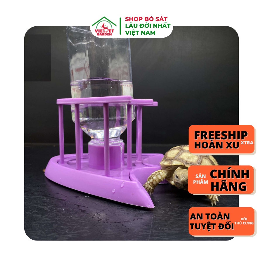 Máng nước, máng ăn cho bò sát thú cưng - có bình tự chảy thêm nước khi hết - Vietpetgarden