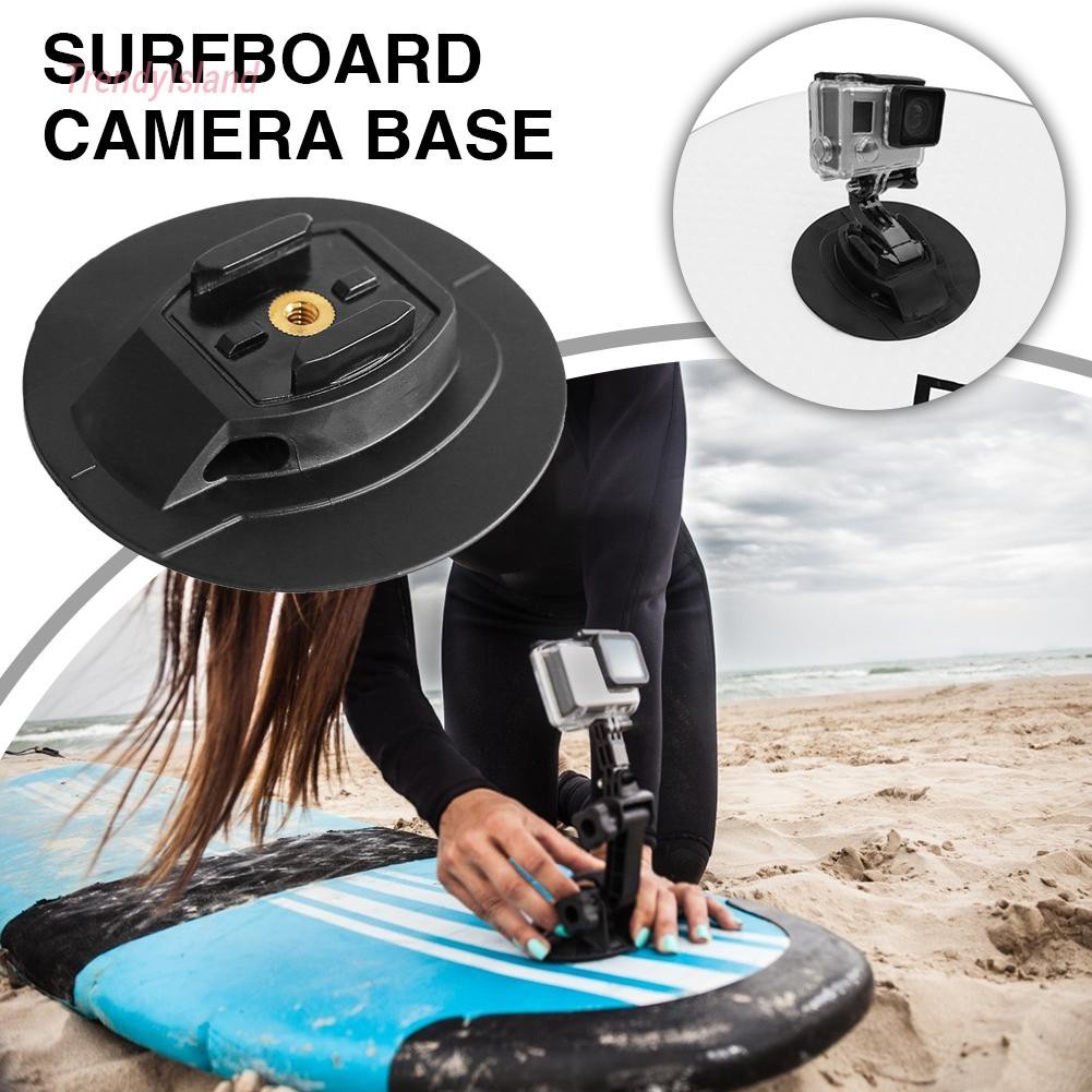 Professional Adhesive Camera Stable Mount Outdoor Motion Camera Stand Base for SUP Surfboard Black