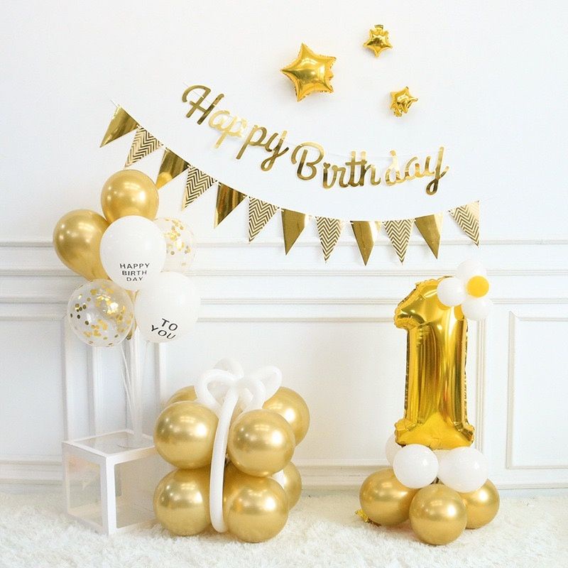 SET BÓNG TRANG TRÍ SINH NHẬT TÔNG HÀN QUỐC ĐƠN GIẢN SANG MS203